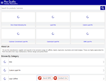Tablet Screenshot of maxqualitylapelpins.com